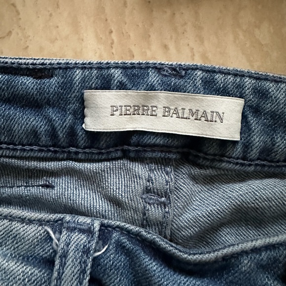 Pierre Balmain Low-Rise Distressed Skinny Leg Jeans - Picture 10 of 16